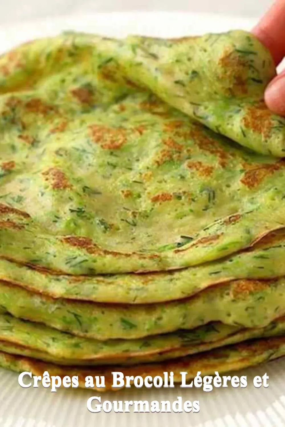 Crêpes au brocoli légères et savoureuses, une recette saine pour tous.