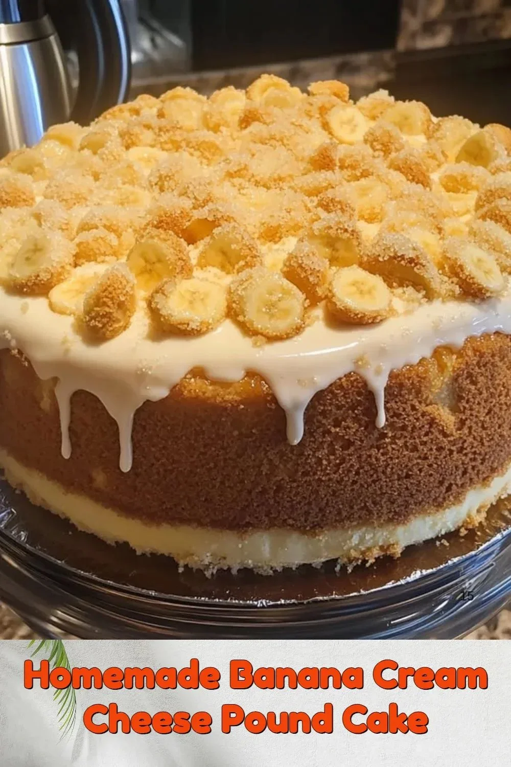 Pound Cake à la banane et au fromage à la crème fait maison