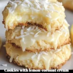 Cookies au citron-coco avec glaçage au fromage à la crème