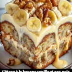 Gâteau à la banane vanille et aux noix, un délice moelleux et parfumé