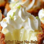 Mini tartes au citron vert sans cuisson sur une assiette élégante