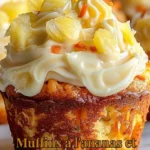 Muffins à l'ananas et à la carotte, délice moelleux et savoureux