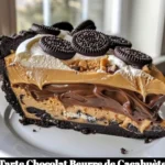 Tarte Chocolat Beurre de Cacahuète délicieuse et gourmande en dessert