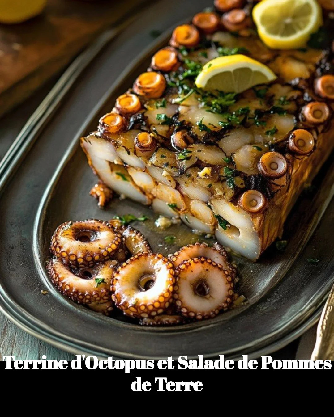 Terrine d'Octopus accompagnée de salade de pommes de terre