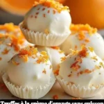Truffes à la crème d'orange sans cuisson, un dessert gourmand et facile
