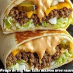 Wraps de Big Mac faits maison avec une sauce spéciale délicieuse et réconfortante
